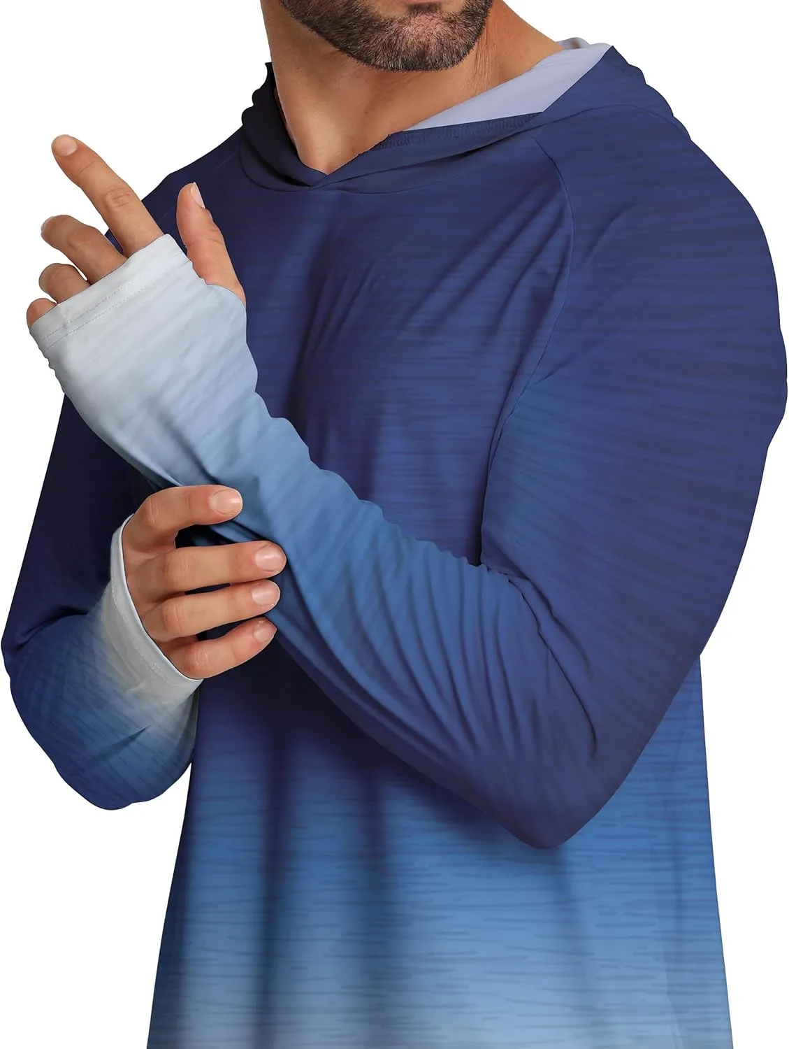 APTRO Men's UPF 50  Sun Protection Long Sleeve Hoodie Shirts UV Outdoor Fishing Shirts SPF Rash Guard Shirts for Men
