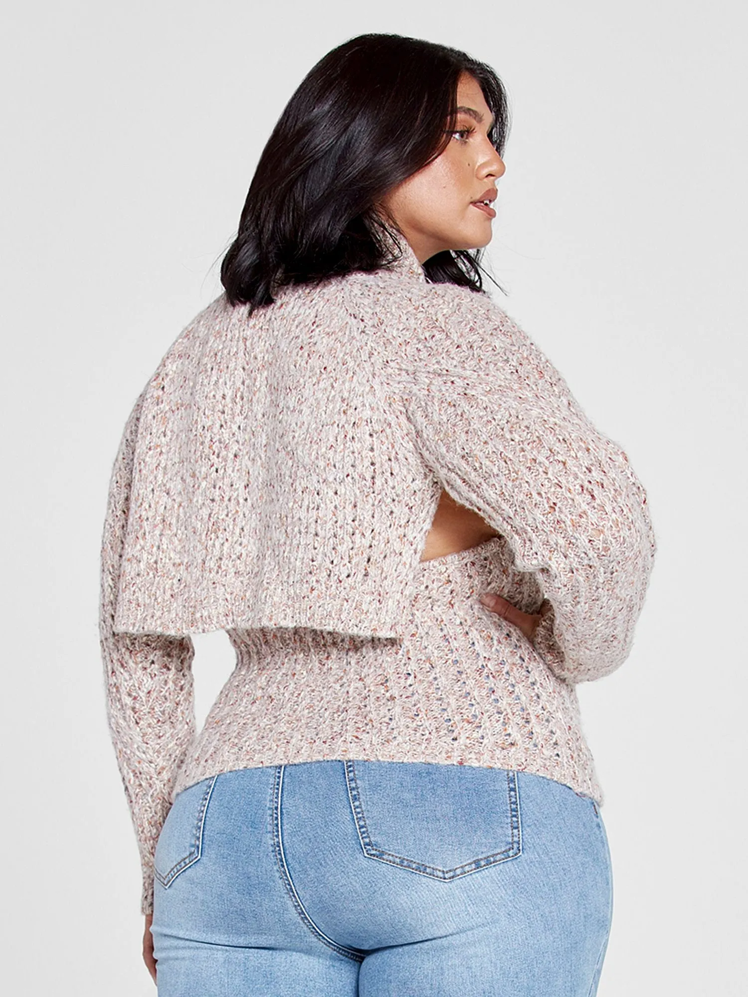 Ellie Marled Shrug and Tank Set