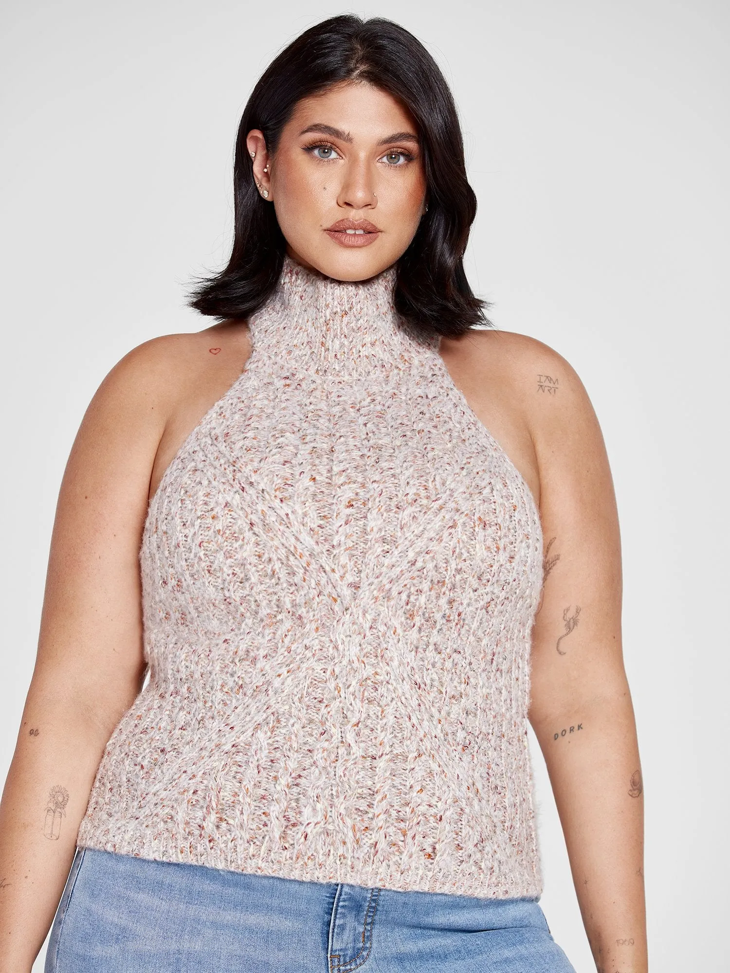 Ellie Marled Shrug and Tank Set