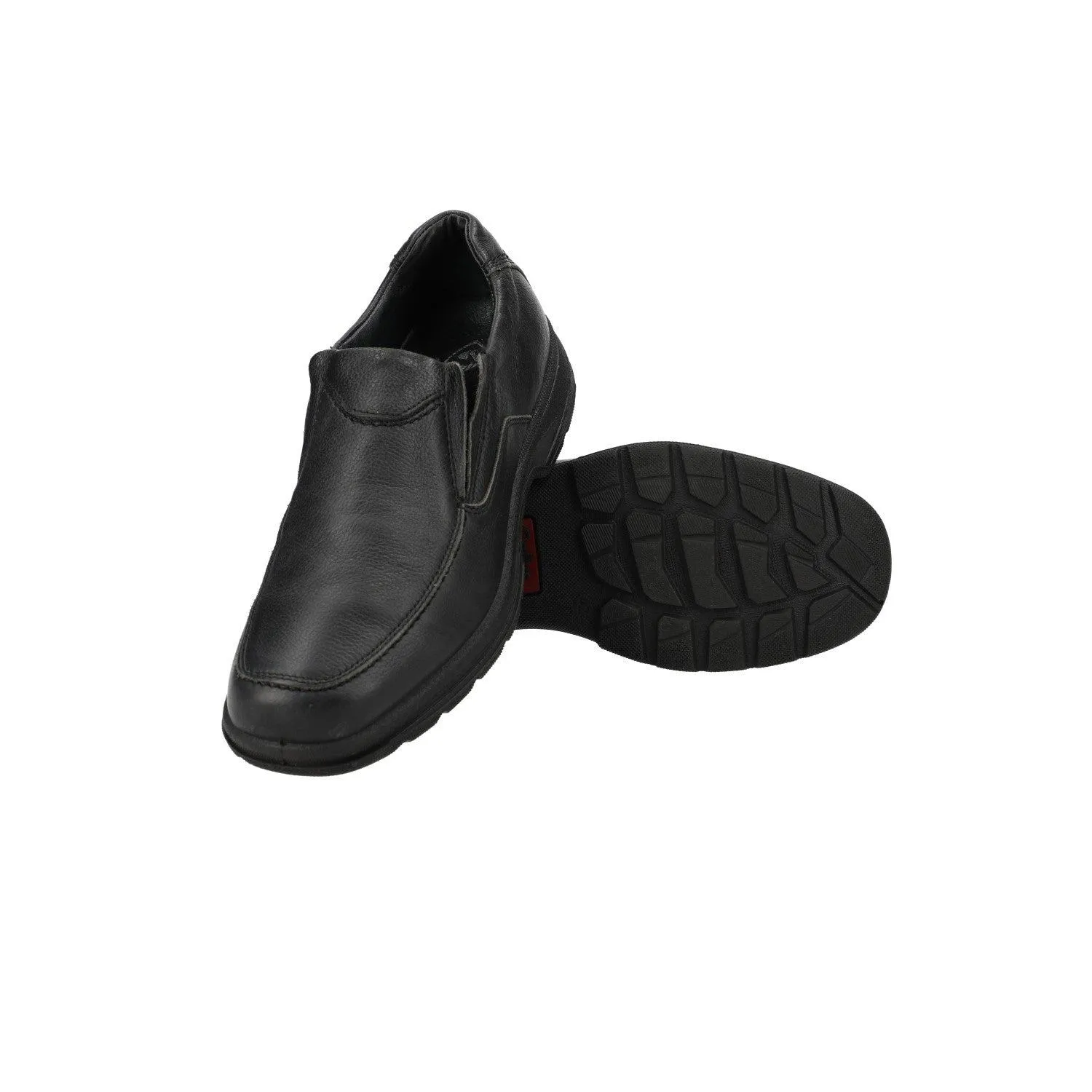 Gallus On Formal Slip Ons Leather Black Colour For Men