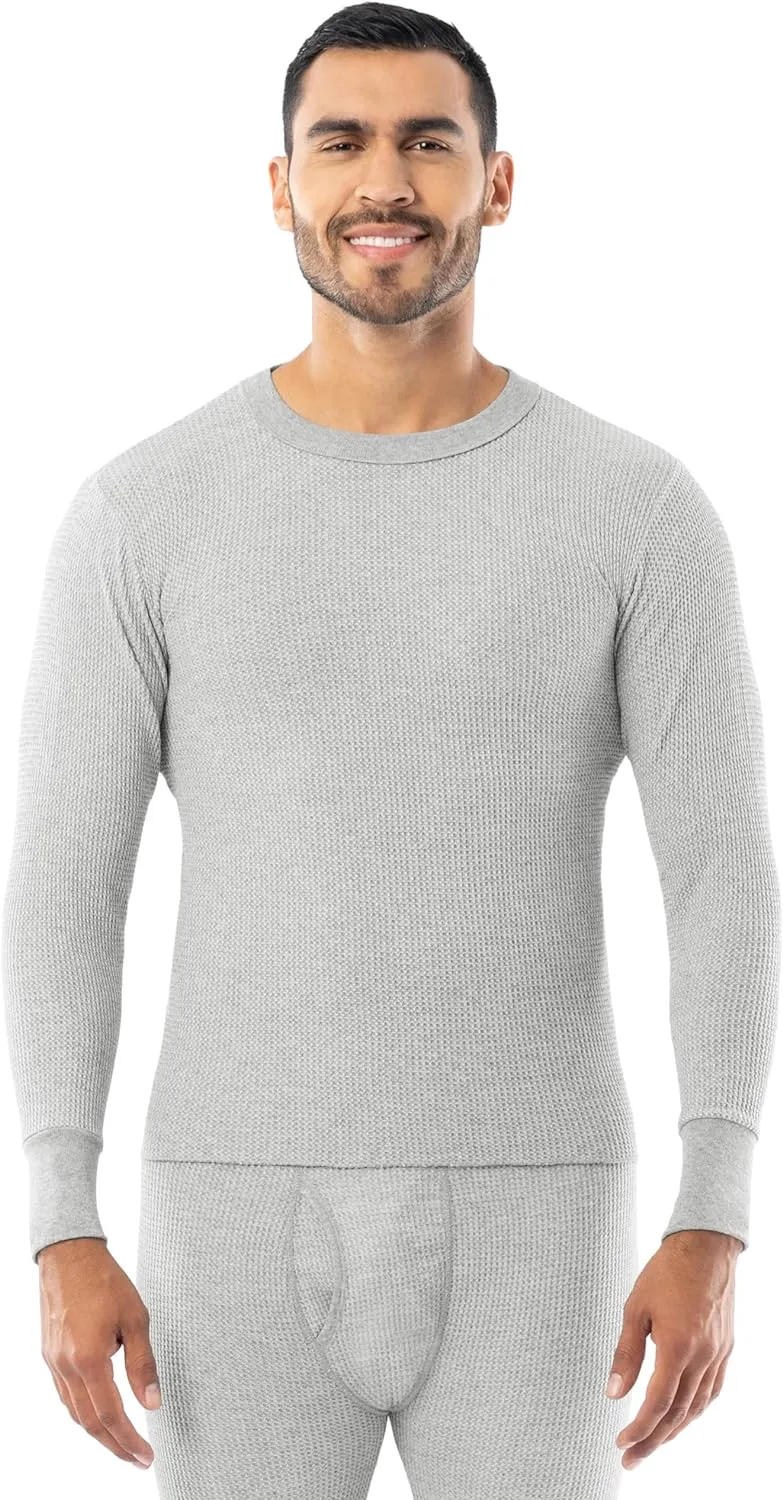 Indera Men's Traditional Waffle Thermal Underwear Long Sleeve Shirt