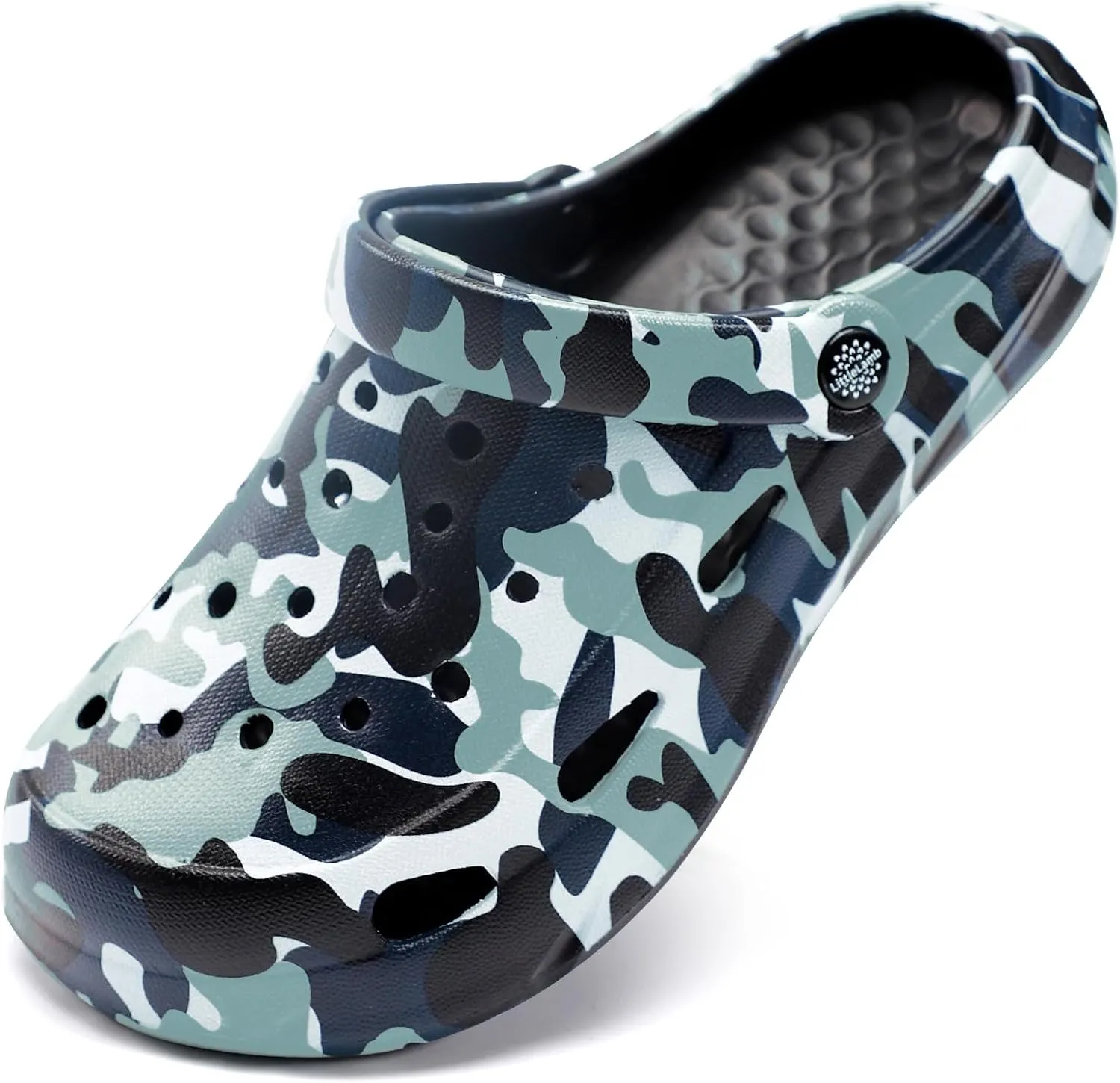 Kids Boys Girls Classic Camo Beach Clogs | Lightweight Water Sandals - Quick-Dry Non-Slip Light and Durable ??Little Kid/Big Kid??