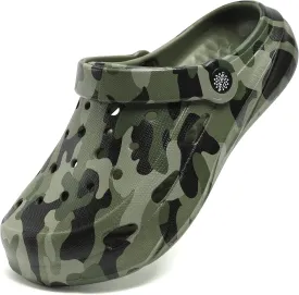 Kids Boys Girls Classic Camo Beach Clogs | Lightweight Water Sandals - Quick-Dry Non-Slip Light and Durable ??Little Kid/Big Kid??