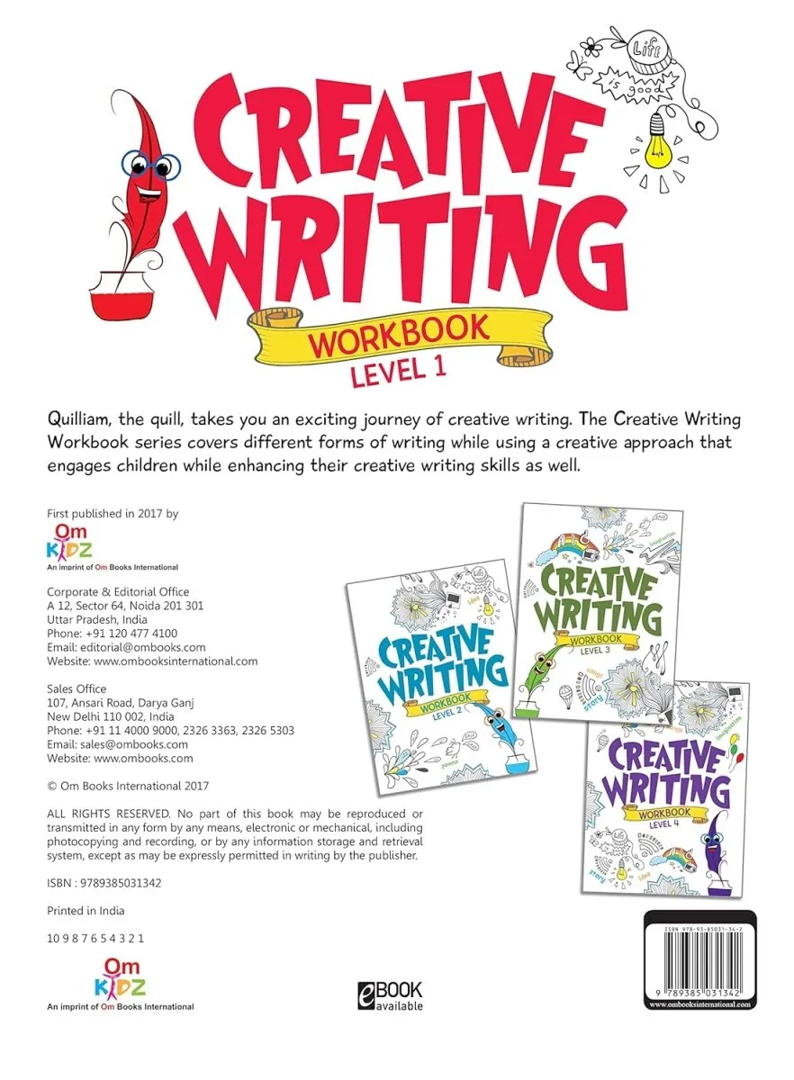 Om Books International Creative Writing Workbook Grade 1