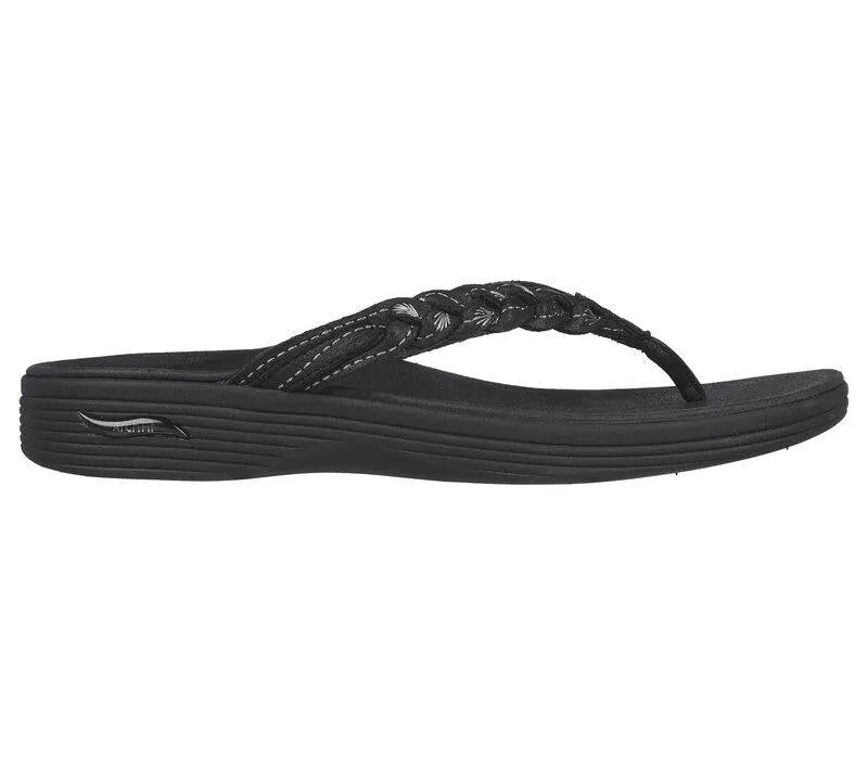 Skechers Womens Arch Fit Maui Beach Bound Black