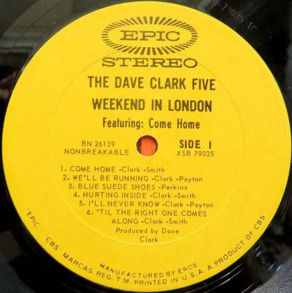 The Dave Clark Five - Weekend In London (LP) (VG )