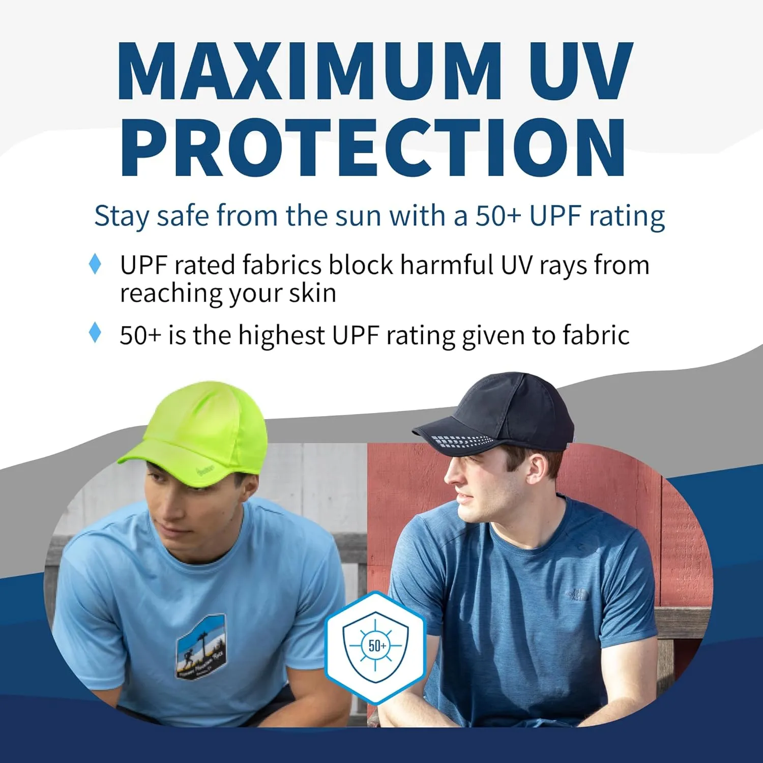 TrailHeads Men??s Running Hat with UV Protection | Quick Dry Sports Hats for Men | UPF 50 Hats | Summer Hats for Men