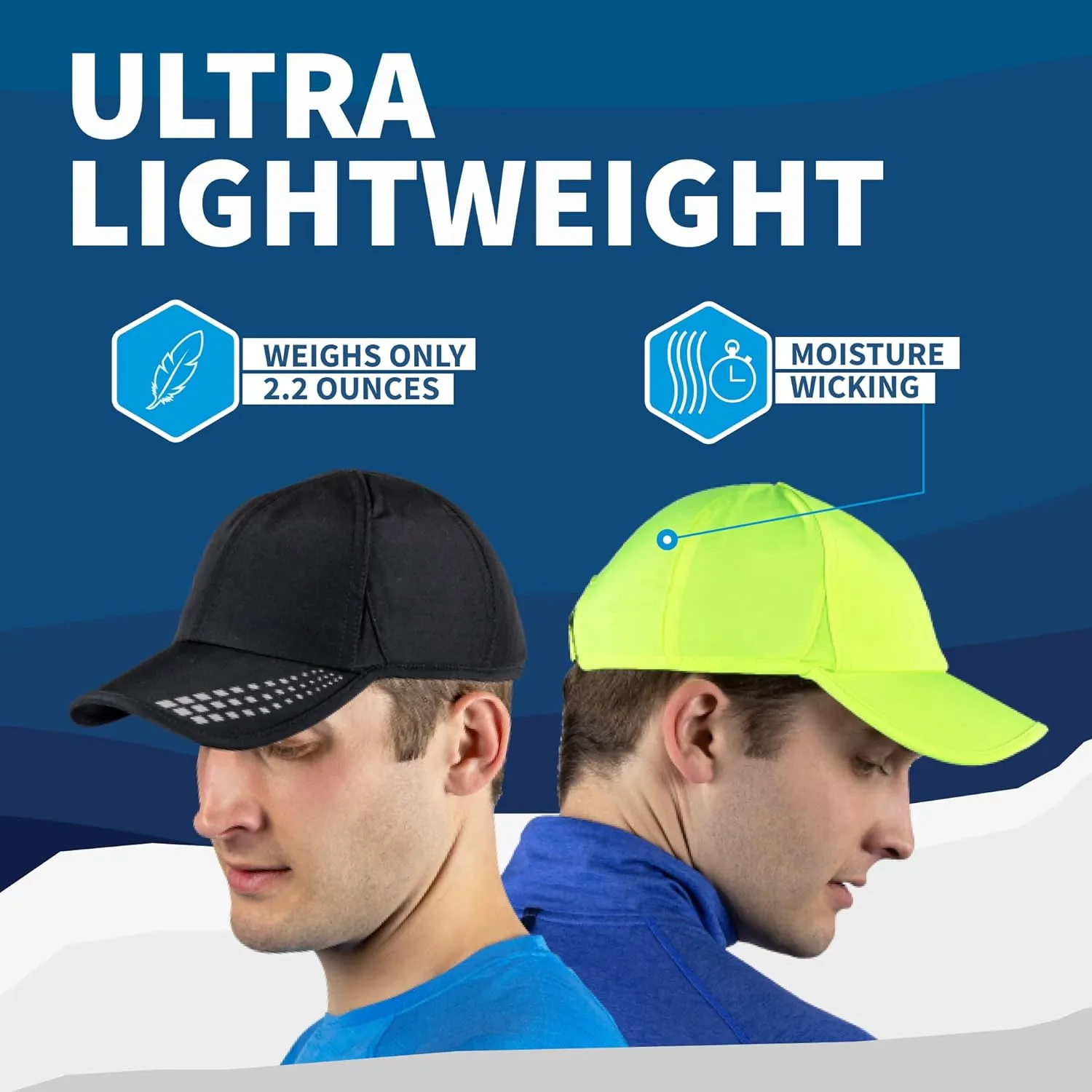 TrailHeads Men??s Running Hat with UV Protection | Quick Dry Sports Hats for Men | UPF 50 Hats | Summer Hats for Men