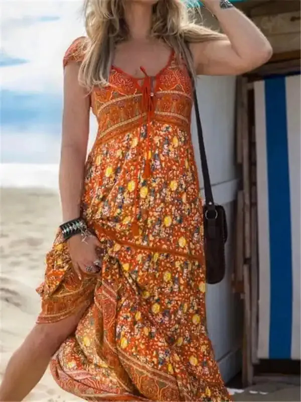 Women’s Bohemian Print Resort Dress